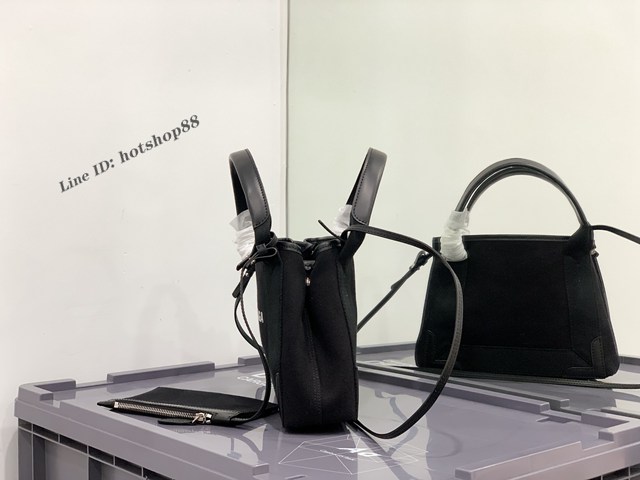 Balenciaga專櫃爆款mini帆布手提女包 巴黎世家NAVY CABAS子母購物袋托特包 型號390346 fyj1911